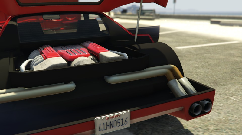 Grotti Turismo Classic; engine view.